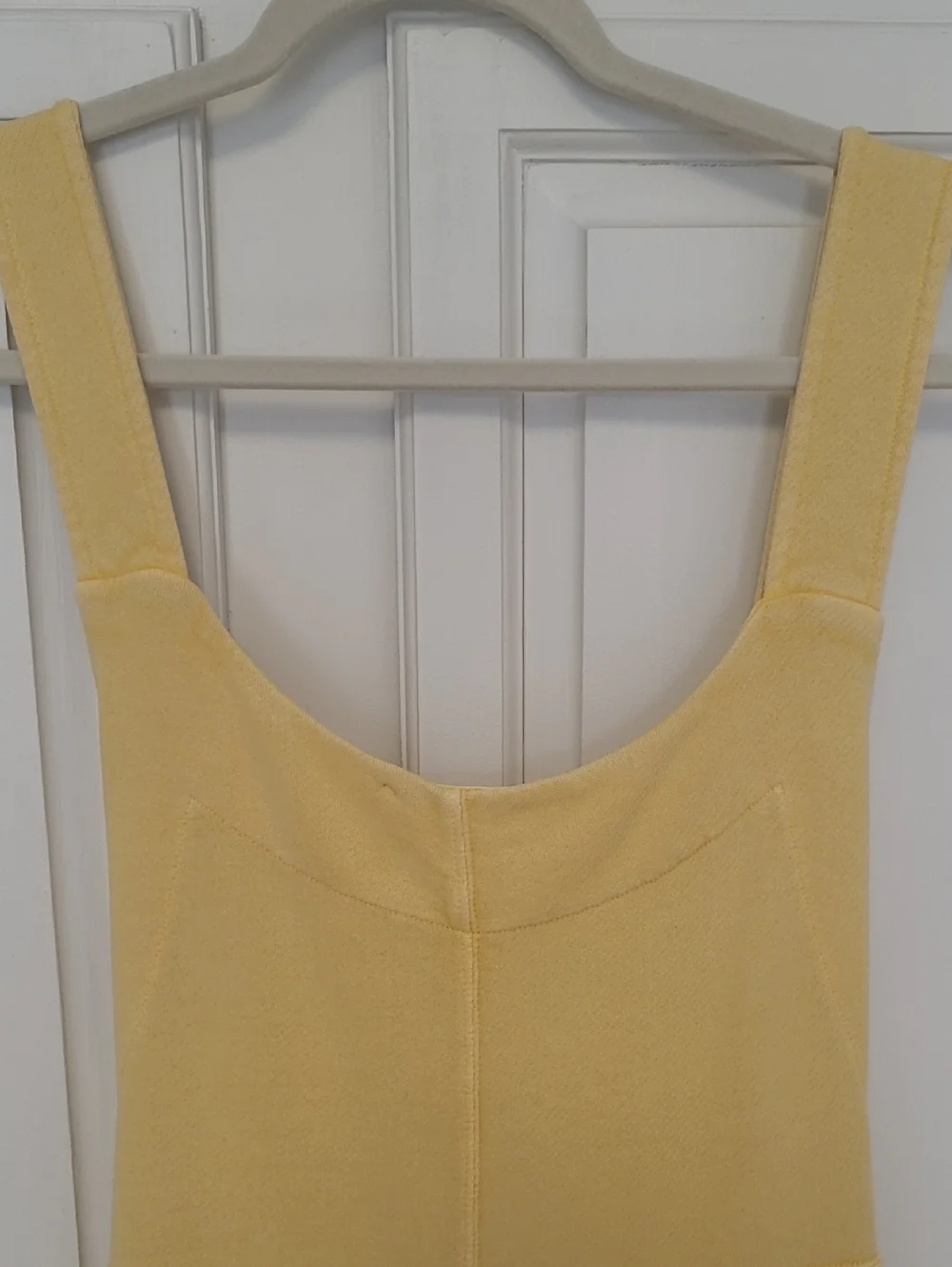 Free People Intimately Tie Back Sleeveless Yellow Jumpsuit 100% Cotton - Picture 8 of 11